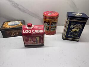 Vintage Lot of 1970s/80s/90s Commemorative Metal Tin Collection